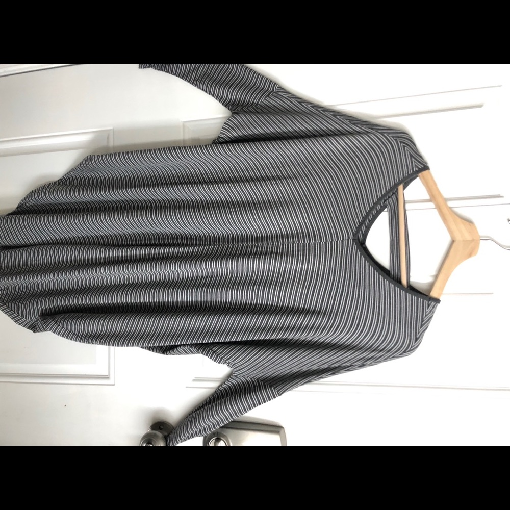 Grey Stripped Dress M